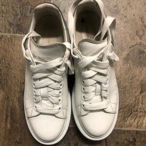 Alexander McQueen Gray and White Sneakers